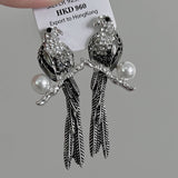 Vintage Personalized Pearl Parrot Earrings