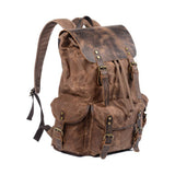 Vintage Waxed Canvas Drawstring Backpack_Cwab5519
