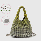PORTABLE BUCKET BAG ELEGANT RHINESTONE EVENING BAG_CWAB3586