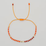 GRADIENT COLOR CRYSTAL FLAT BEAD BRACELET_CWMM3816