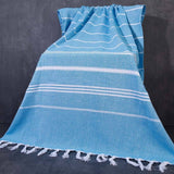 STRIPED TASSEL BATH TOWEL SOFT ABSORBENT LARGE_CWMM7665