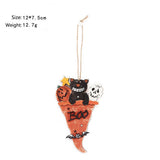 INS STYLE PAINTED PUMPKIN BAT WOOD HANGING_CWAJE05361