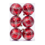 8CM PAINTED ELECTROPLATED CHRISTMAS BALL ORNAMENT_CWMM9865