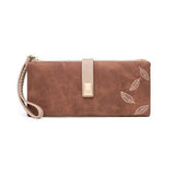 Women'S Long Vintage Matte Zip Clutch_Cwab2330