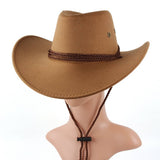 FAUX SUEDE WESTERN COWBOY HAT UNISEX OUTDOOR_CWAH1891