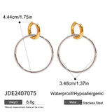 STAINLESS STEEL COLLAR HIGH END EARRINGS_CWASC1687