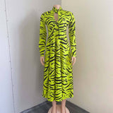 LONG SLEEVED HIGH WAISTED OVERSIZED PRINTED DRESS_CWDMD3711