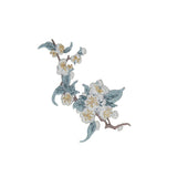 PEAR BLOSSOM EMBROIDERED PATCH FOR FABRIC REPAIR_CWMM5917