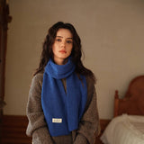 SOLID COLOR KNIT SCARF UNISEX WINTER ESSENTIAL_CWASC2280