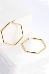 18K Gold Plated Stainless Steel Earrings_Cwaje0403