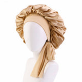 ELASTIC RIBBON SILK BOW NIGHTCAP_CWAH1475