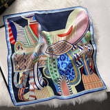 53Cm Vintage Print Silk Blend Scarf For Women_Cwasc03143