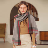 Women Classic Scarves Soft Chunky Shawl Wrap