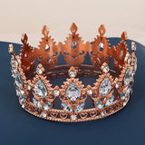 FLOWER CAKE DECORATION WEDDING CRYSTAL TIARAS_CWMM2012