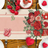 HOME DECOR VALENTINES DAY LOVE TABLE CLOTH_CWMM0779
