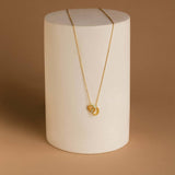 ETERNITY CIRCLE INTERLOCKING NECKLACE _CWAJE1599