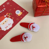 Cwaha07720_Christmas Plush Bear Santa Hat Headband