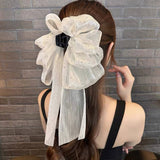 2024 NEW STYLE MESH SHINY BOW GRAB CLIP_CWAHA2199