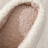 Warm Cotton Slippers With Rainbow Pattern