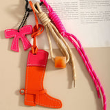 Western Horse Keychain With Beads Bow_Cwmm7824