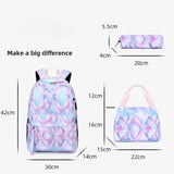 BACKPACKS FOR SCHOOL USB 3 PIECE SET FOR GIRLS_CWAB5477
