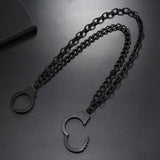 CREATIVE ALLOY HANDCUFFS CHAIN HIP HOP PANTS CHAIN_CWMM4826
