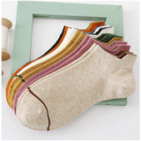 SPRING SOLID COLOR COTTON SOCKS FOR WOMEN_CWMS2043