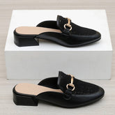 MEDIUM HEEL CASUAL THICK HEEL HALF SLIPPERS MULES_CWSHF0047