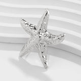 NEW BEACH IMITATION PEARL ADJUSTABLE ALLOY RING_CWMM3237