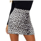 SEXY LEOPARD PRINT HIGH WAIST SUEDE HIP SKIRT_CWBSS0373