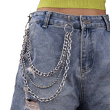 MINIMALIST RETRO HIP HOP PANTS CHAIN_CWMM0671