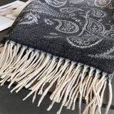 Autumn Winter Paisley Colorblock Tassel Scarf_Cwasc03274