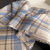 Vintage Plaid Winter Cashmere Feel Tassel Scarf_Cwasc03261