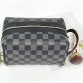 PORTABLE WATERPROOF CHESSBOARD PLAID COSMETIC BAG_CWAB1093