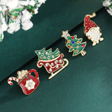 FASHION ALLOY DIAMOND CHRISTMAS THEME BROOCH_CWMM2614