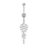 NEW CREATIVE CZ PENDANT BELLY RING PIERCING_CWMM9244