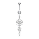 NEW CREATIVE CZ PENDANT BELLY RING PIERCING_CWMM9244