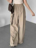 CASUAL ELASTIC WAIST WIDE LEG STRAIGHT LEG PANTS_CWBLP0768