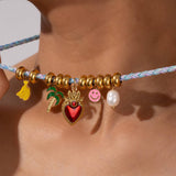 COLORFUL FRUIT BEAD ROPE NECKLACE BRACELET_CWMM7529