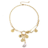 FASHION DESIGN MULTI ELEMENT PENDANT NECKLACE_CWAJE2834