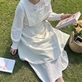 Waterproof And Oil-Proof Solid Color Cotton Apron_Cwmm5841