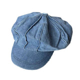 FASHION RETRO DISTRESSED DENIM BERET_CWAB2911