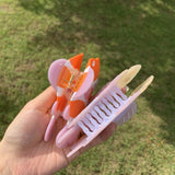 PINK CLOWNFISH HAIR CLAW CUTE OCEAN SHARK CLIP_CWAHA2147