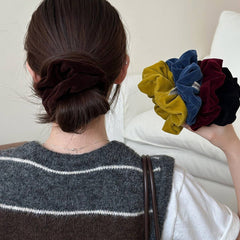 Velvet Scrunchie Retro Ponytail Hair Tie_Cwaha08125