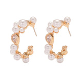 TEMPERAMENT GLASS PEARL NECKLACE EARRINGS SET_CWAJE2821