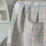 BOW LACE SKIRT AND HALF BODY APRON_CWMM5796