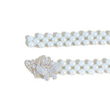 CASUAL BUTTERFLY BUCKLE PEARL WAIST CHAIN_CWABE0503