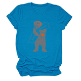 FUNNY BEAR SHORT SLEEVE T SHIRT FOR HER_CWTTS1505