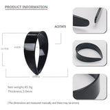 ACETATE 4CM WIDE TOOTH ANTI SLIP HEADBAND_CWAHA4349