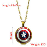 CAPTAIN AMERICA SHIELD TIME GEM NECKLACE_CWAJE0700
